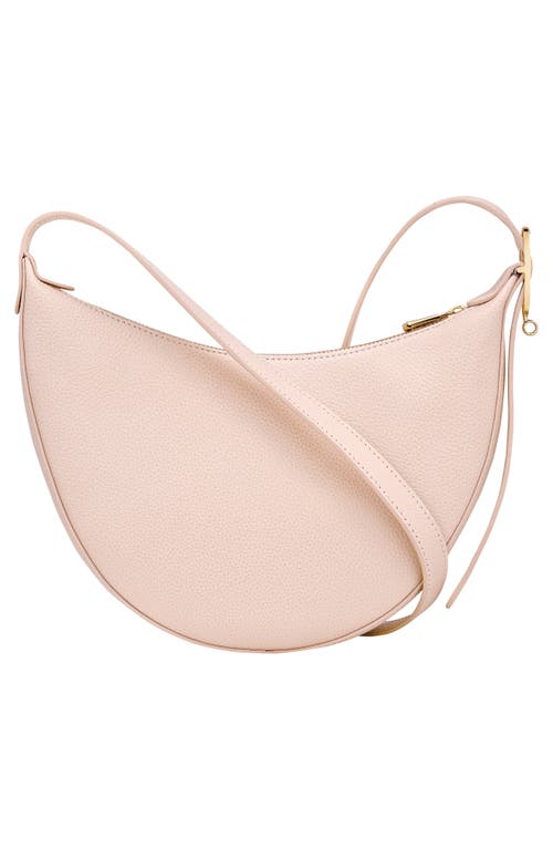 Longchamp Le Foulonne Small Leather Crossbody Bag In Pink
