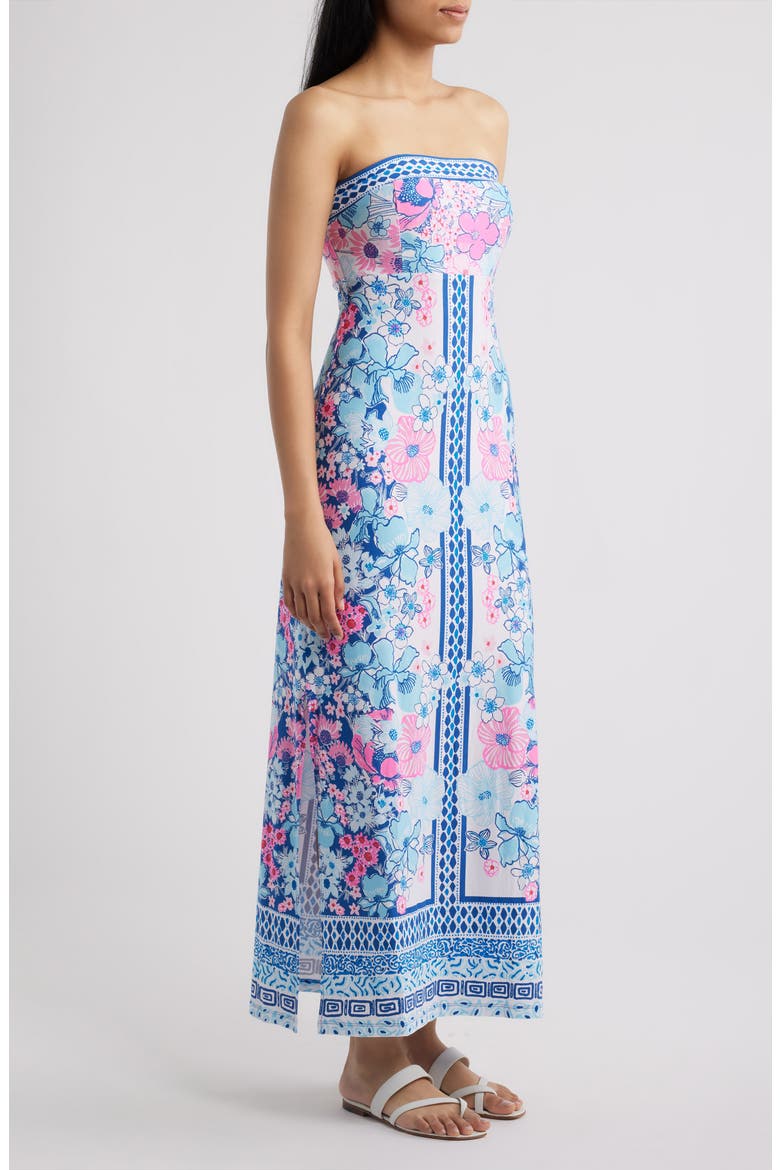 Noa Strapless Maxi Dress, Alternate, color, STARLIGHT NAVY