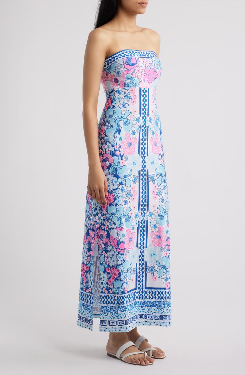Lilly Pulitzer<sup>®</sup> Noa Strapless Maxi Dress, Alternate, color, Starlight Navy