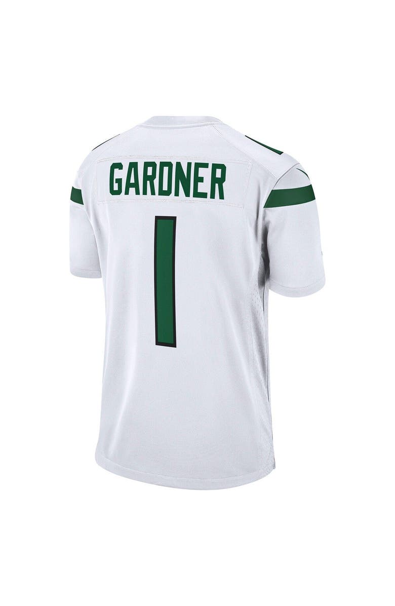 Nike Men's Nike Ahmad Sauce Gardner White New York Jets Player Game Jersey, Alternate, color,