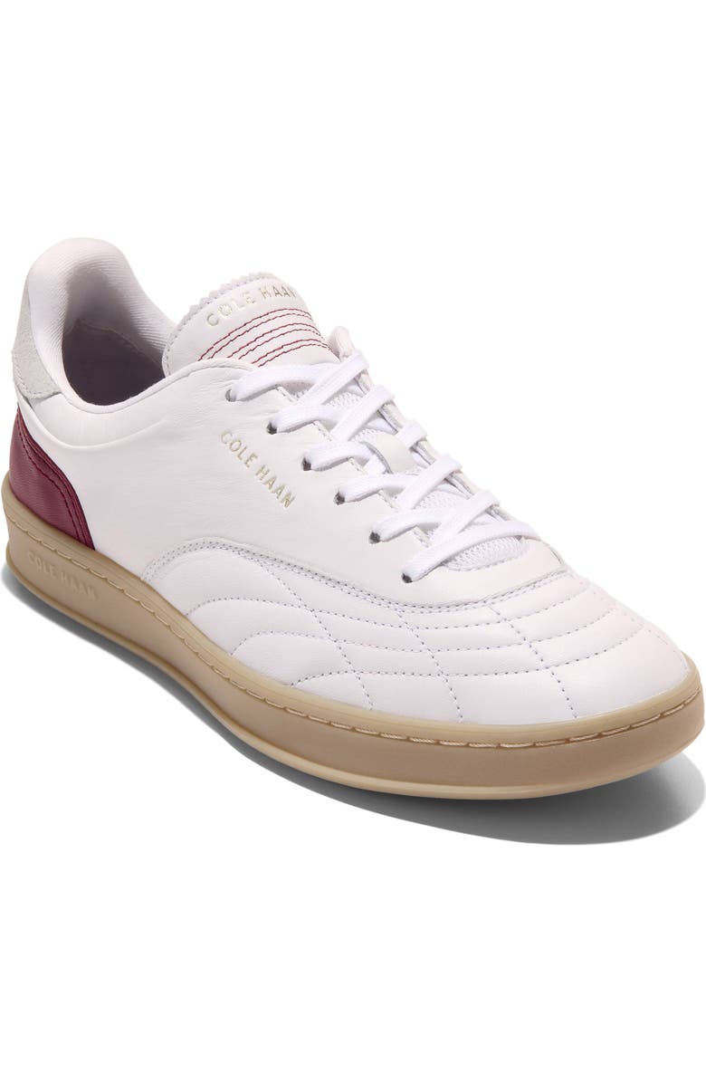 Cole Haan Grand Crosscourt Turf Sneaker, Main, color, White/ Claret