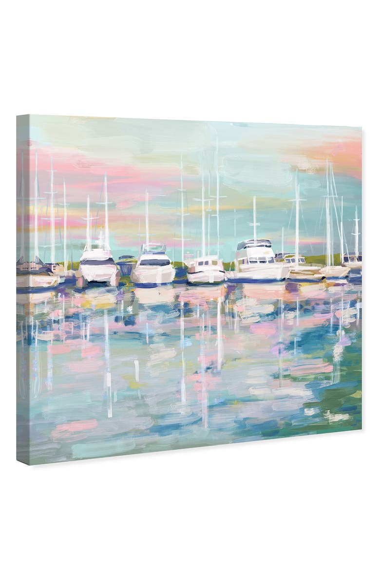 Wynwood Studio Coastal Dock Canvas Wall Art, Alternate, color, White