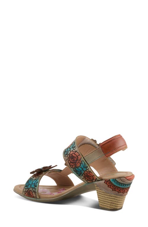 L'artiste By Spring Step Salira Slingback Sandal In Grey Multi