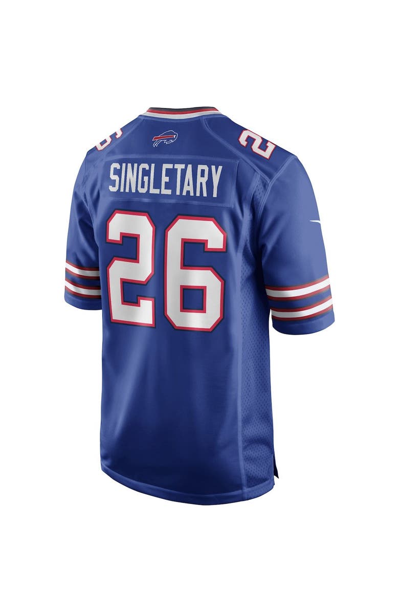 Nike Men's Nike Devin Singletary Royal Buffalo Bills Game Player Jersey, Alternate, color,