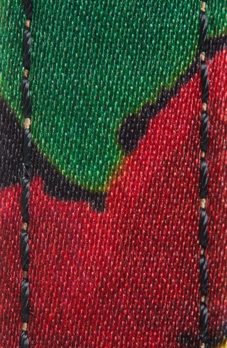 Carolina Herrera Floral Print Skinny Belt, Alternate, color,