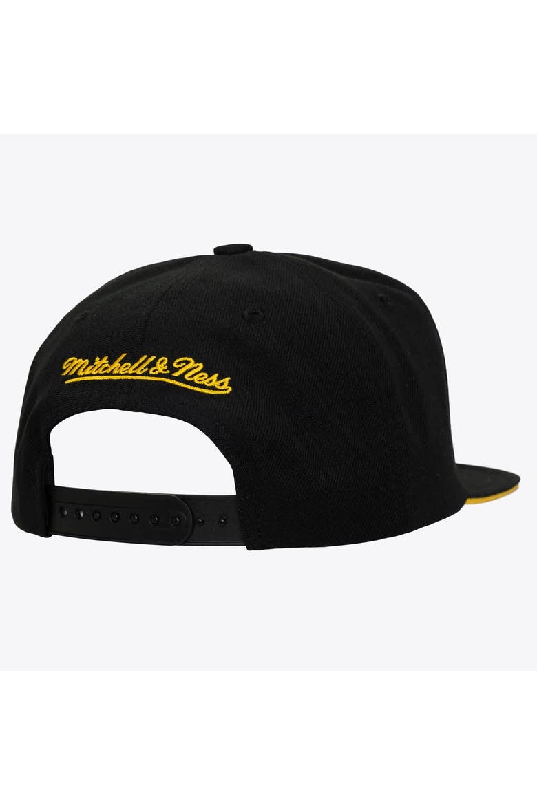 Men's Mitchell & Ness Gold/Black Boston Bruins Color Pop Snapback Hat, Alternate, color, Gold