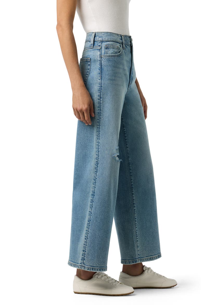 High Waist Wide Leg Ankle Jeans, Alternate, color, PAMPINEA