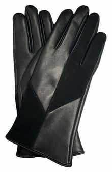 Tech Suede & Leather Gloves