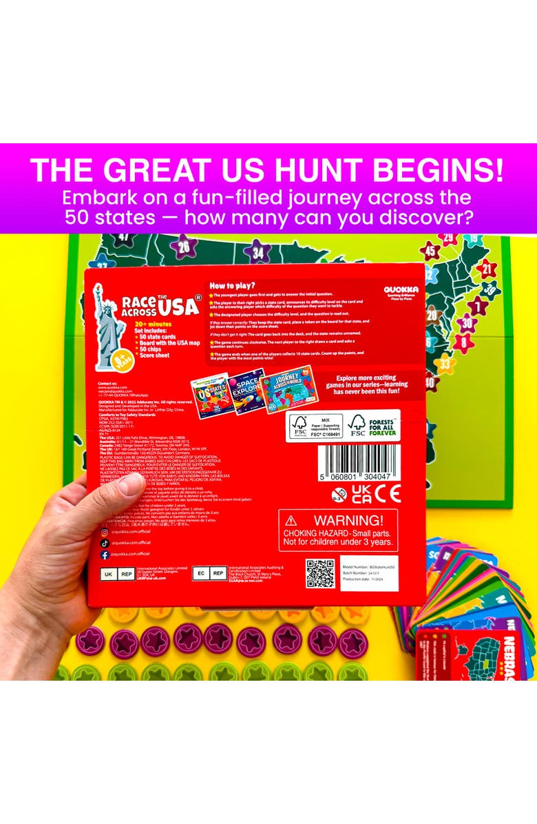 Quokka Educational Board Games for Kids and Families, Alternate, color, Usa