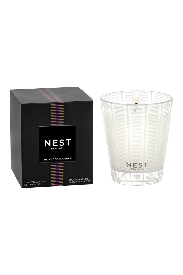 Moroccan Amber Classic Candle, Main, color, NO COLOR