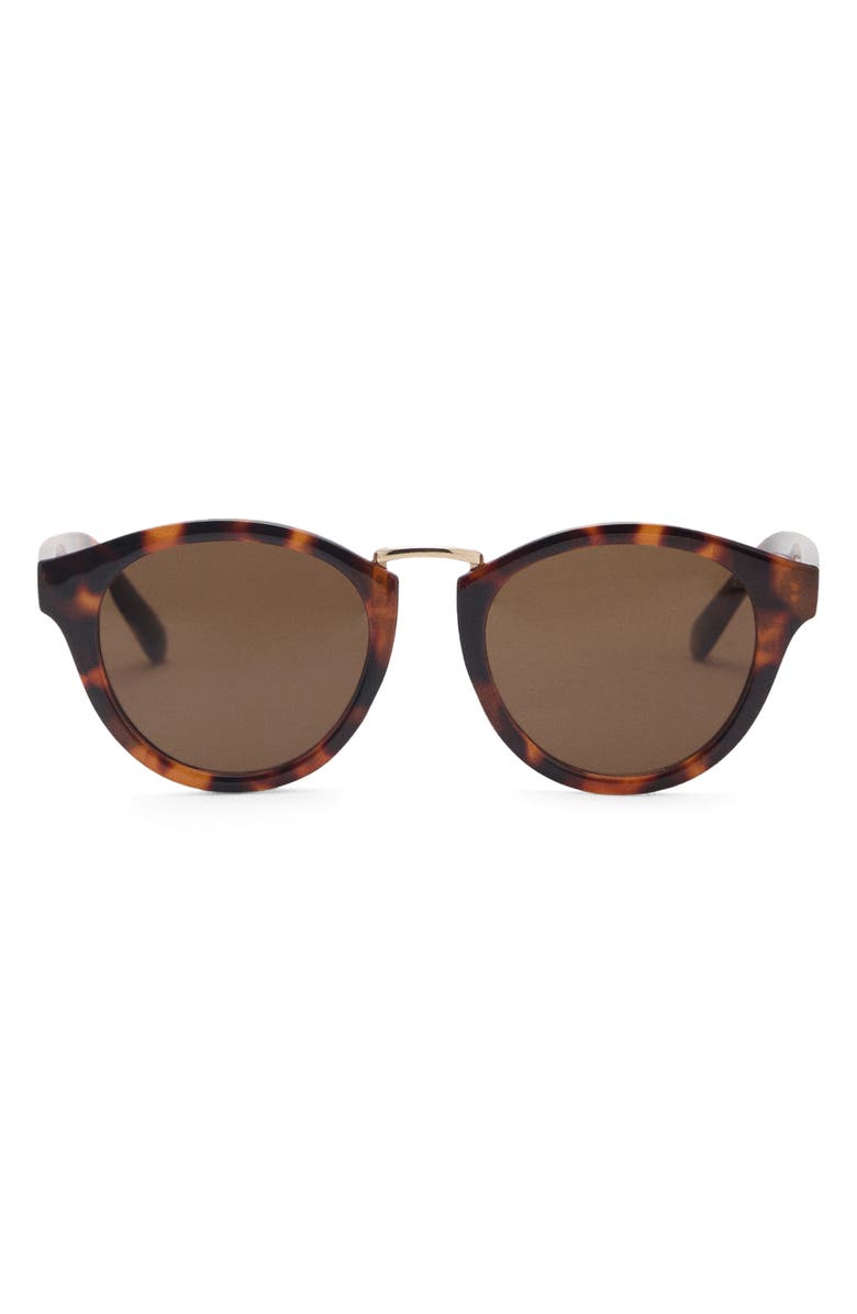 MANGO Round Sunglasses, Main, color,
