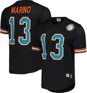 Mitchell & Ness Men's Mitchell & Ness Dan Marino Black Miami Dolphins Retired Player Name & Number Mesh Top