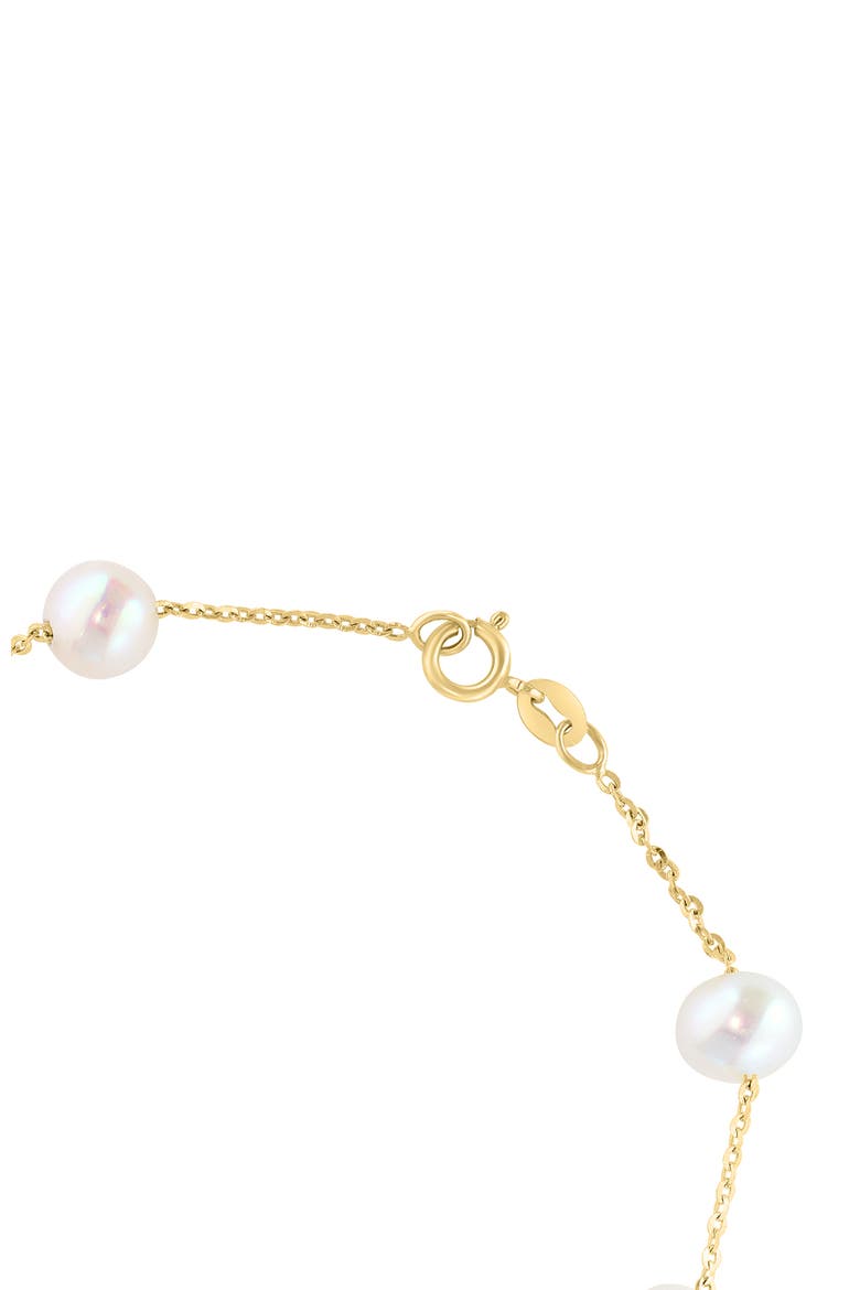 14K Yellow Gold  Fresh Water Pearl Single Strand Bracelet, Alternate, color, 14K Gold