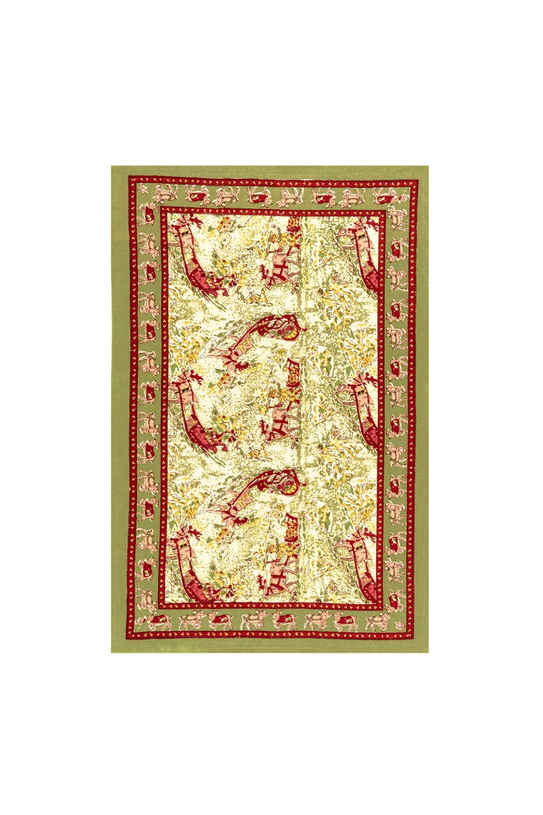 Renne Tea Towels, Alternate, color, Red/Green 20" x 30"