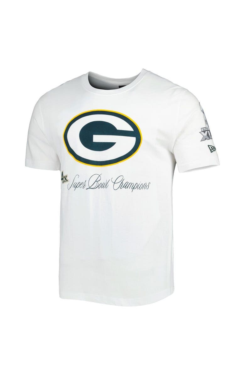 New Era Men's New Era White Green Bay Packers Historic Champs T-Shirt, Alternate, color, White