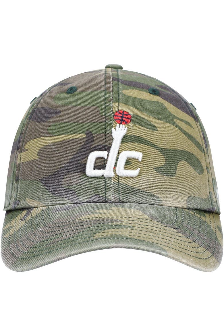 Men's '47 Camo Washington Wizards Clean Up Adjustable Hat, Alternate, color, Camo