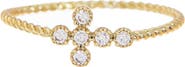 NORDSTROM RACK CZ Cross Pave Band