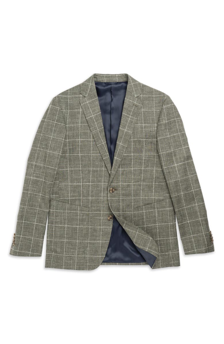Rodd & Gunn Karaka Point Windowpane Check Wool Blend Sport Coat, Alternate, color,