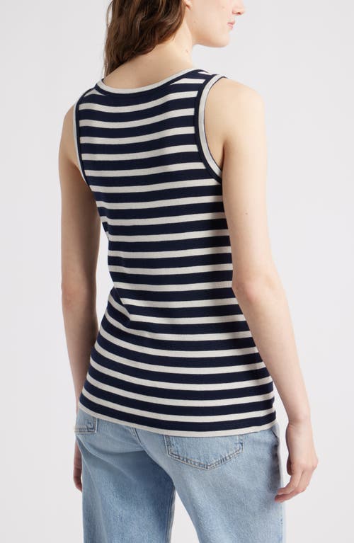 Caslonr Caslon(r) V-neck Cotton Blend Tank Top
