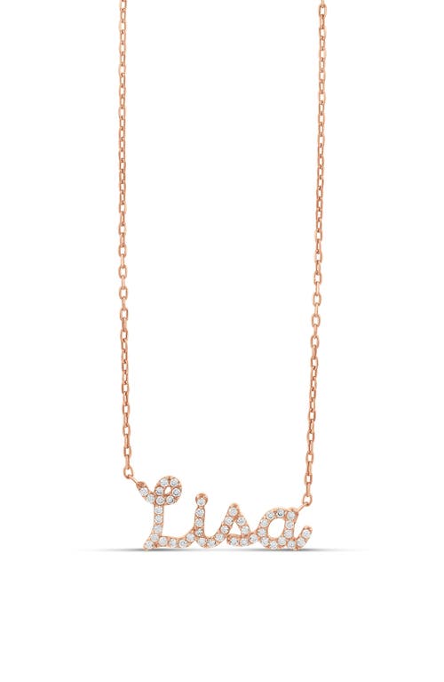 Shymi Script Name Necklace In Gold