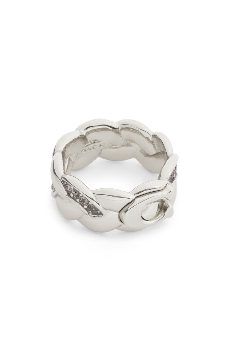 COACH Crystal Braided Ring, Alternate, color, 