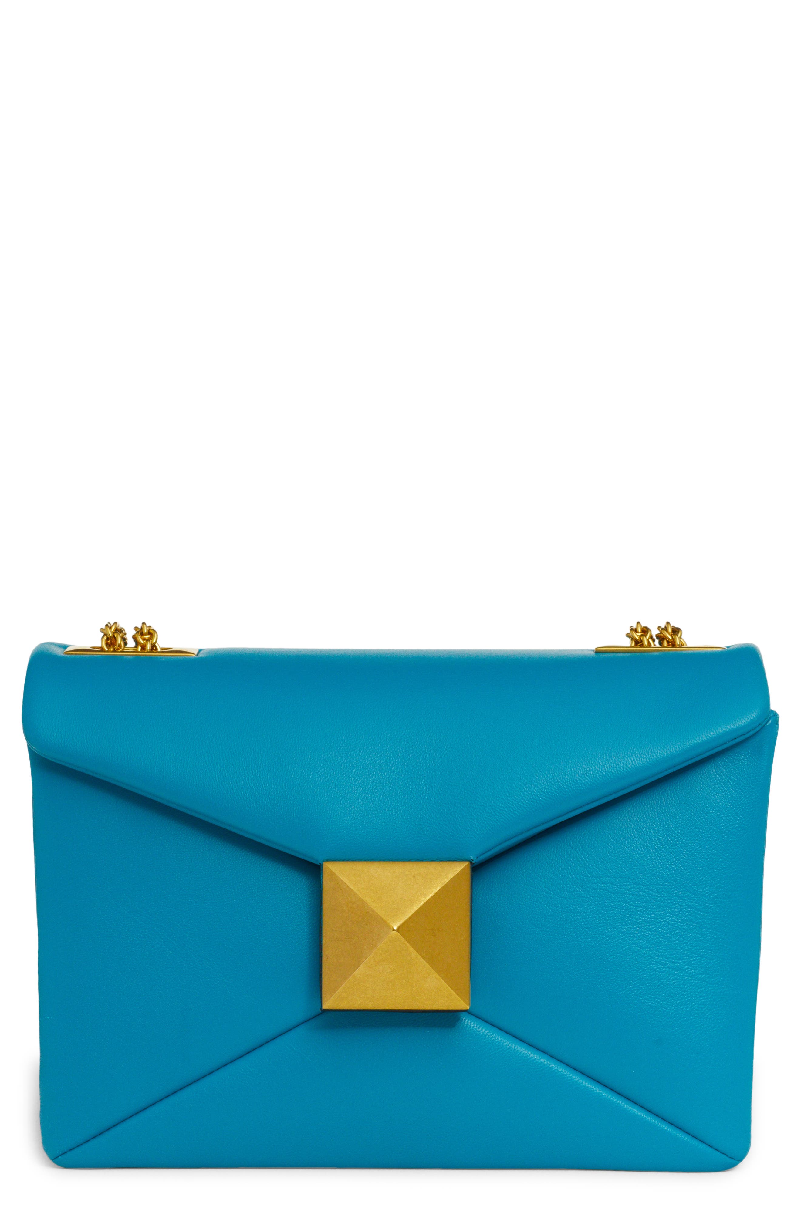 Valentino Garavani One Stud Leather Shoulder Bag, Main, color, 