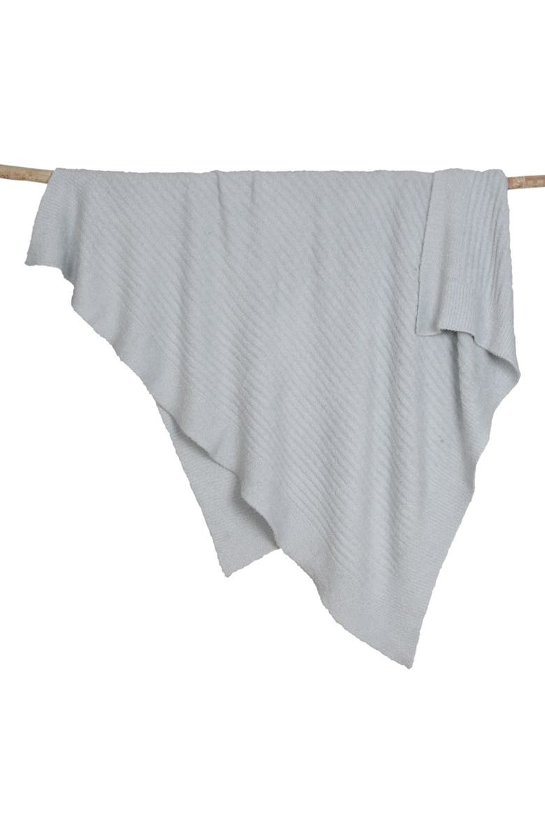 Barefoot Dreams<sup>®</sup> Ribbed Blanket, Main, color, Blue