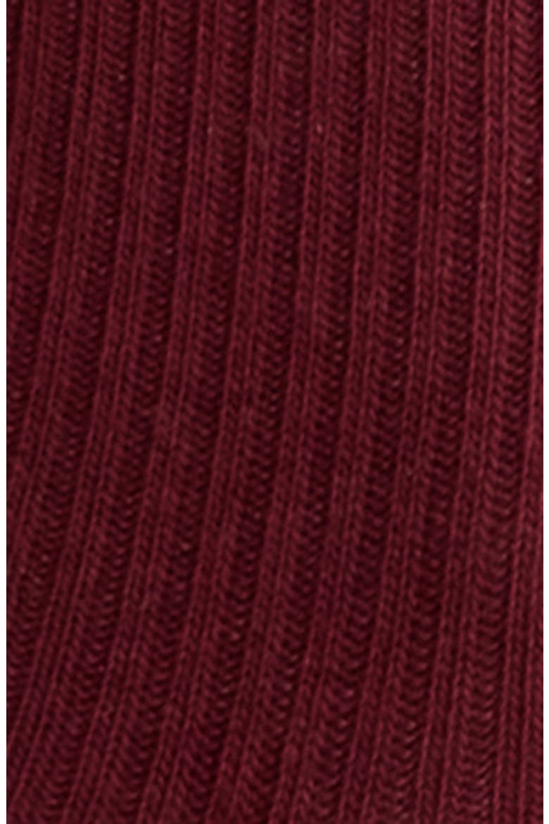 Lettuce Edge Quarter Crew Socks, Alternate, color, BURGUNDY TANNIN