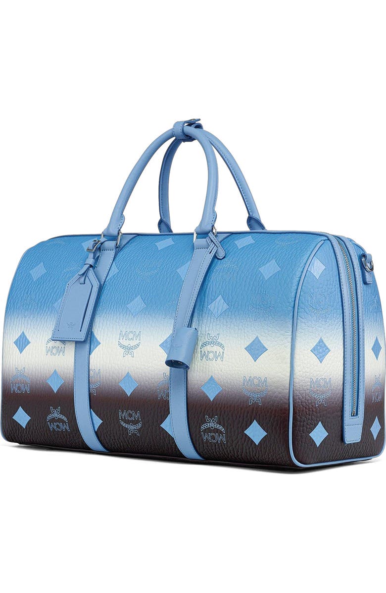 MCM Medium Ottomar Weekender Bag in Gradation Visetos, Alternate, color, Della Robbia Blue