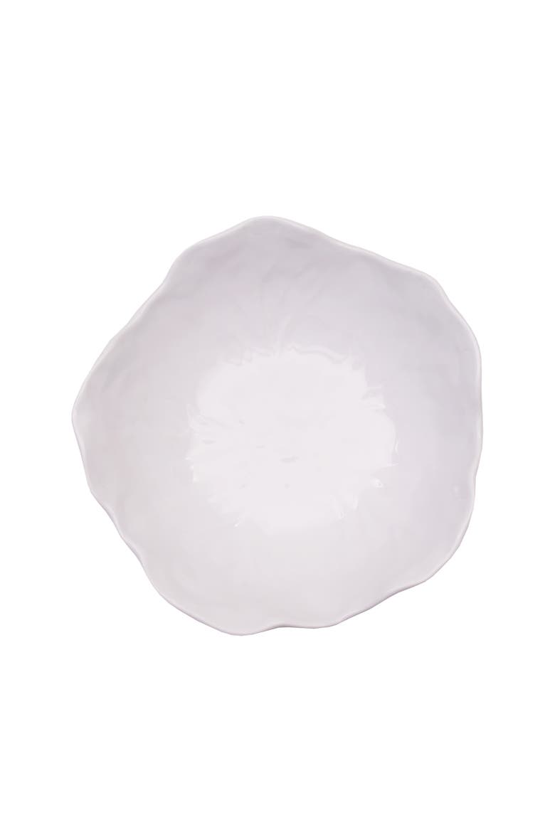White Cabbage Large Serving Bowl Dish 10.63", Main, color, White