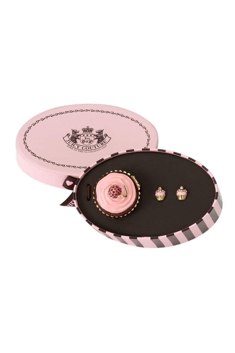 'Puff' Earrings & Jewelry Box, Alternate, color, CUPCAKE STUDS