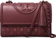 Tory Burch Fleming Convertible Leather Shoulder Bag