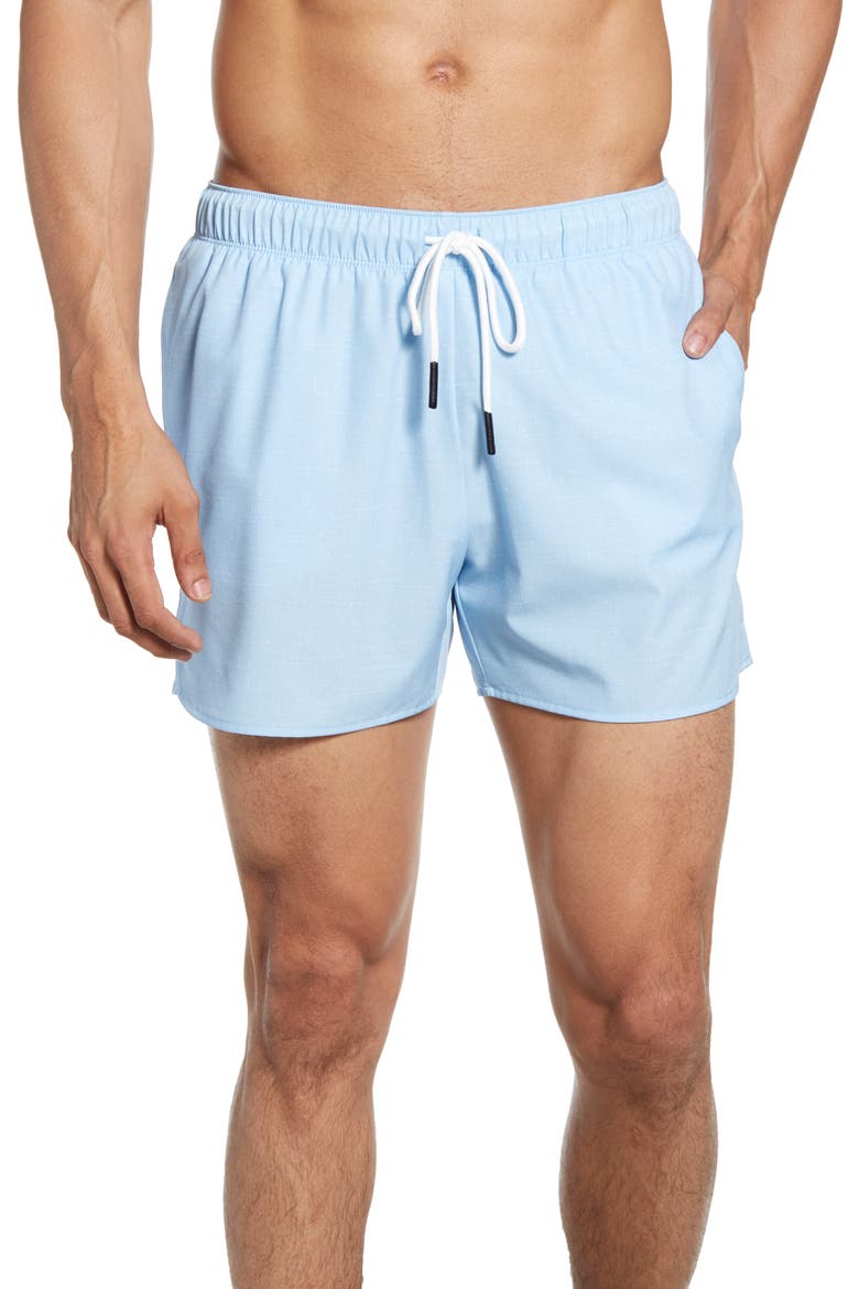 Volley Swim Shorts, Main, color, BLUE BELL