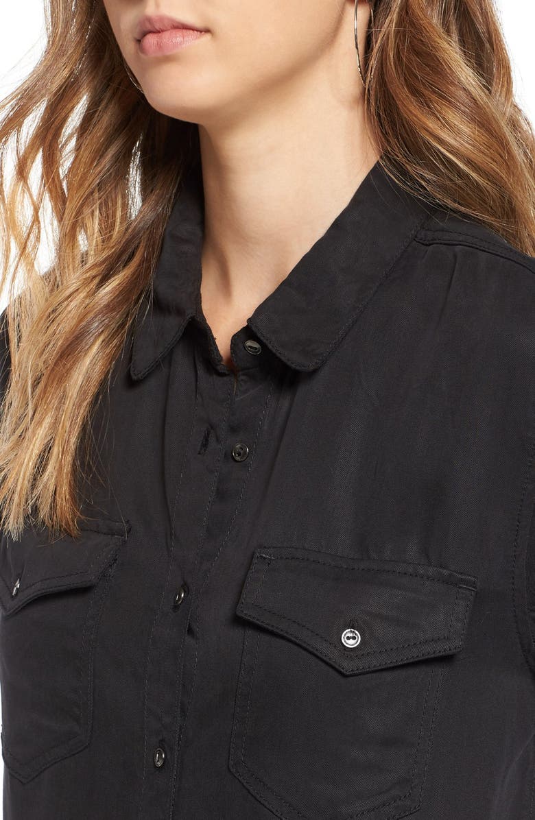 BLANKNYC Woven Shirtdress, Alternate, color, 