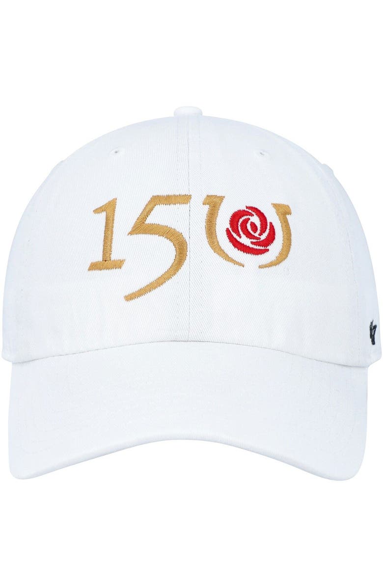 '47 Men's '47 White Kentucky Derby 150 Clean Up Adjustable Hat, Alternate, color, 