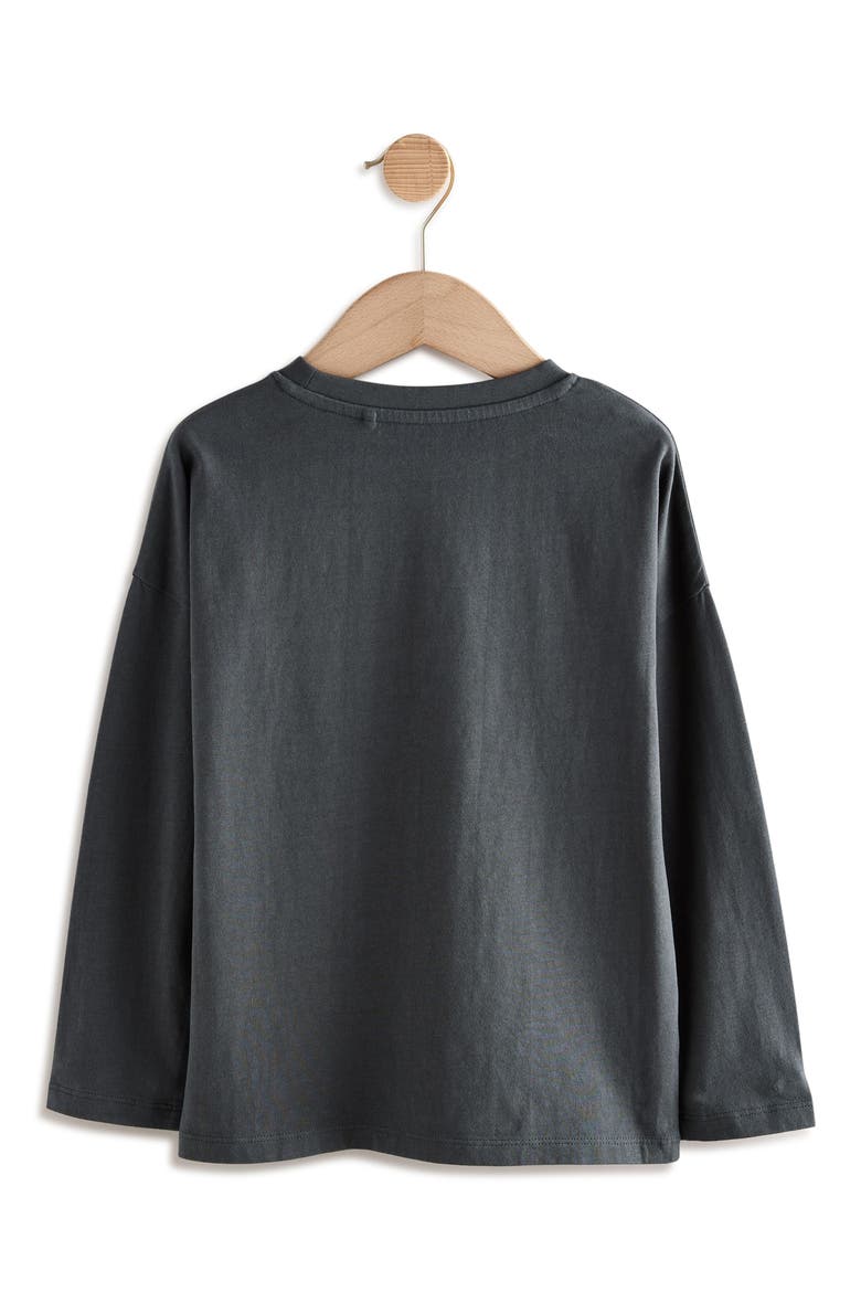 Kids' Sequin Heart Long Sleeve T-Shirt, Alternate, color, GREY