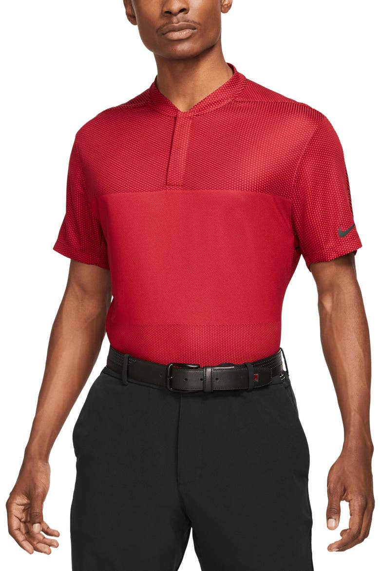 Dri-FIT ADV Tiger Woods Golf Polo, Main, color, TEAM RED/ GYM RED