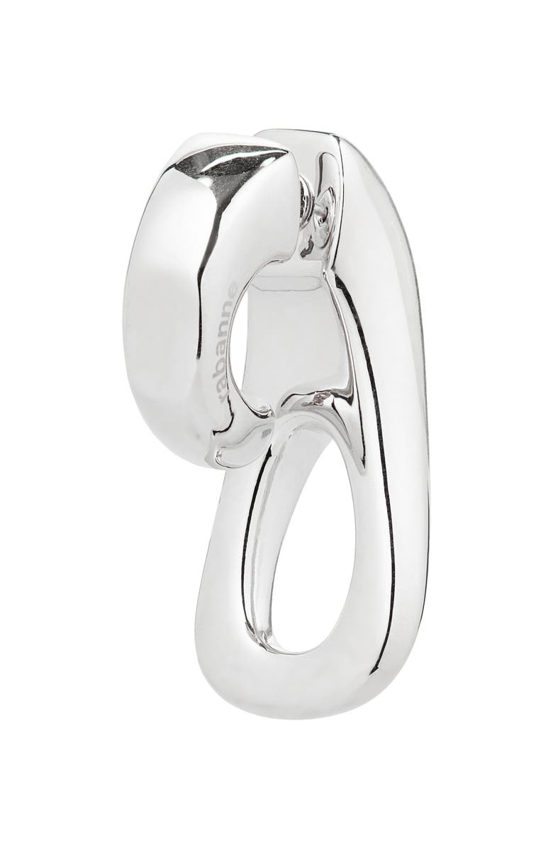 Rabanne Zip Pull Single Earring, Alternate, color, Silver