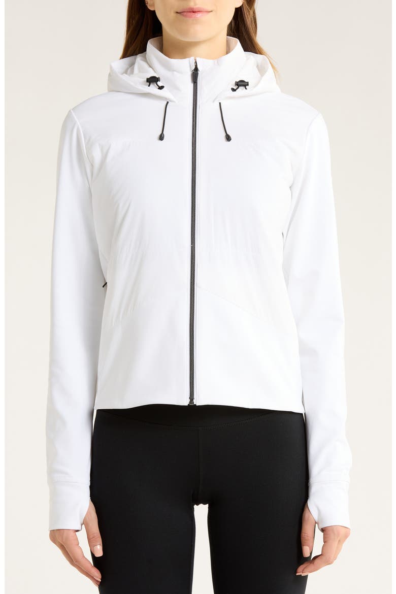 Chilled Out Water Repellent Insulated Training Jacket, Alternate, color, WHITE