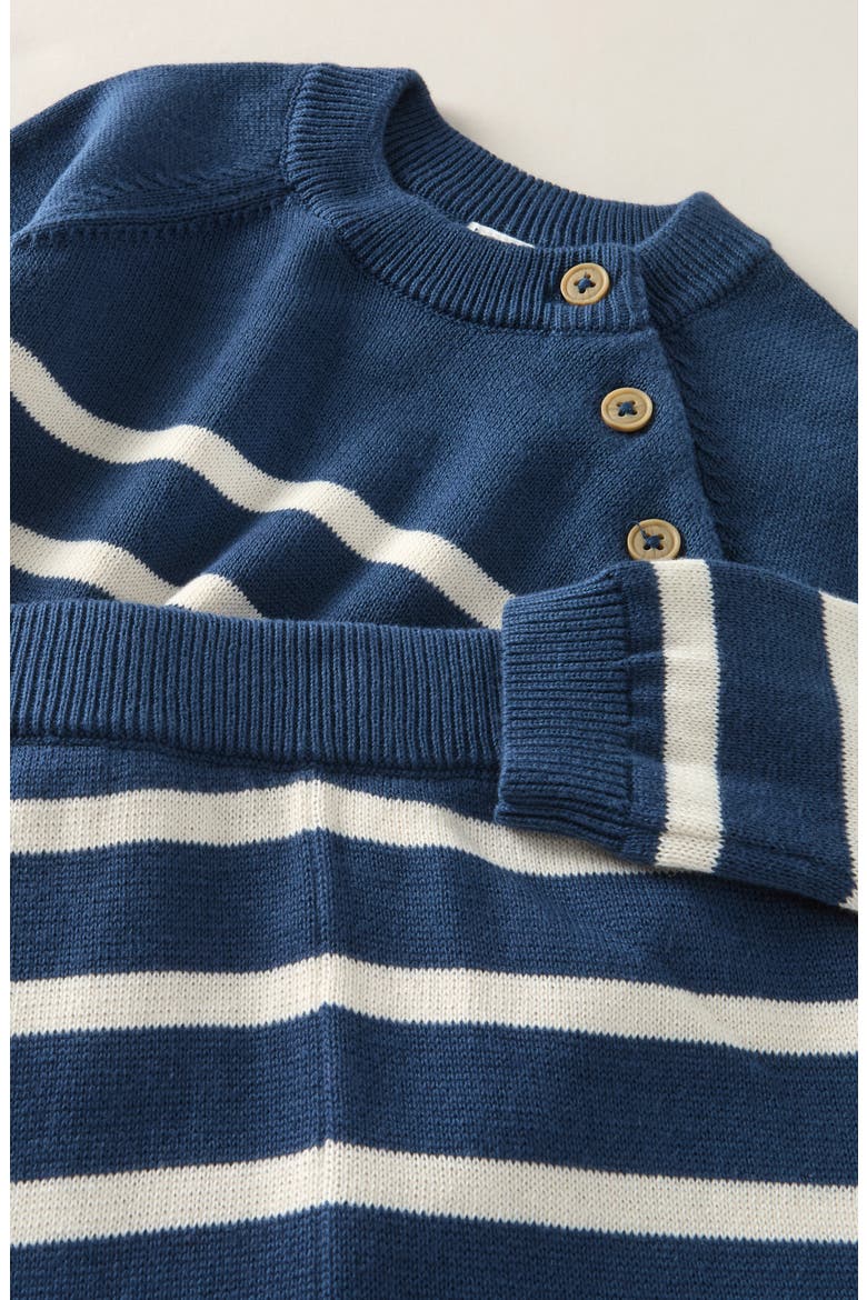 Cozy Stripe Sweater & Joggers Set, Alternate, color, NAVY DENIM - IVORY STRIPE