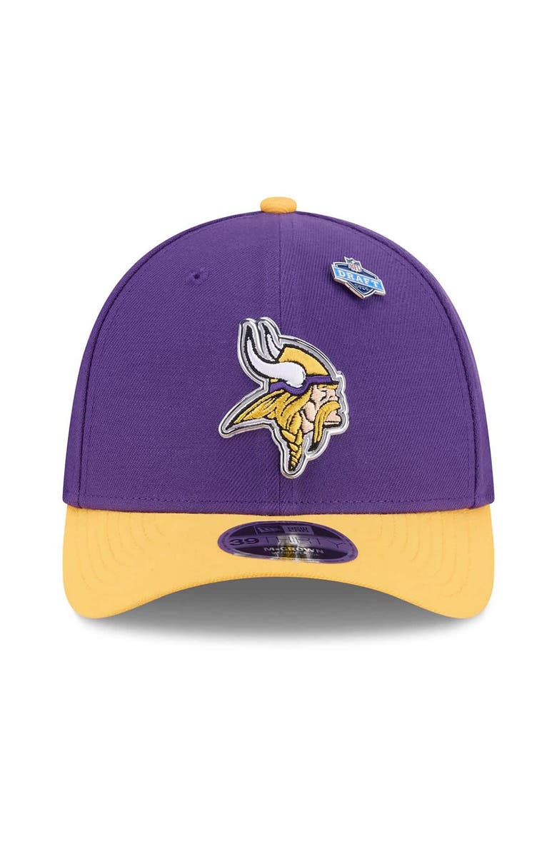 New Era Men's New Era  Purple/Gold Minnesota Vikings 2026 NFL Draft 39THIRTY M-Crown Flex Hat, Alternate, color, Purple