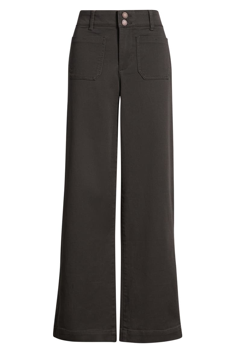 Emma Patch Pocket High Waist Wide Leg Pants, Alternate, color, ESPRESSO