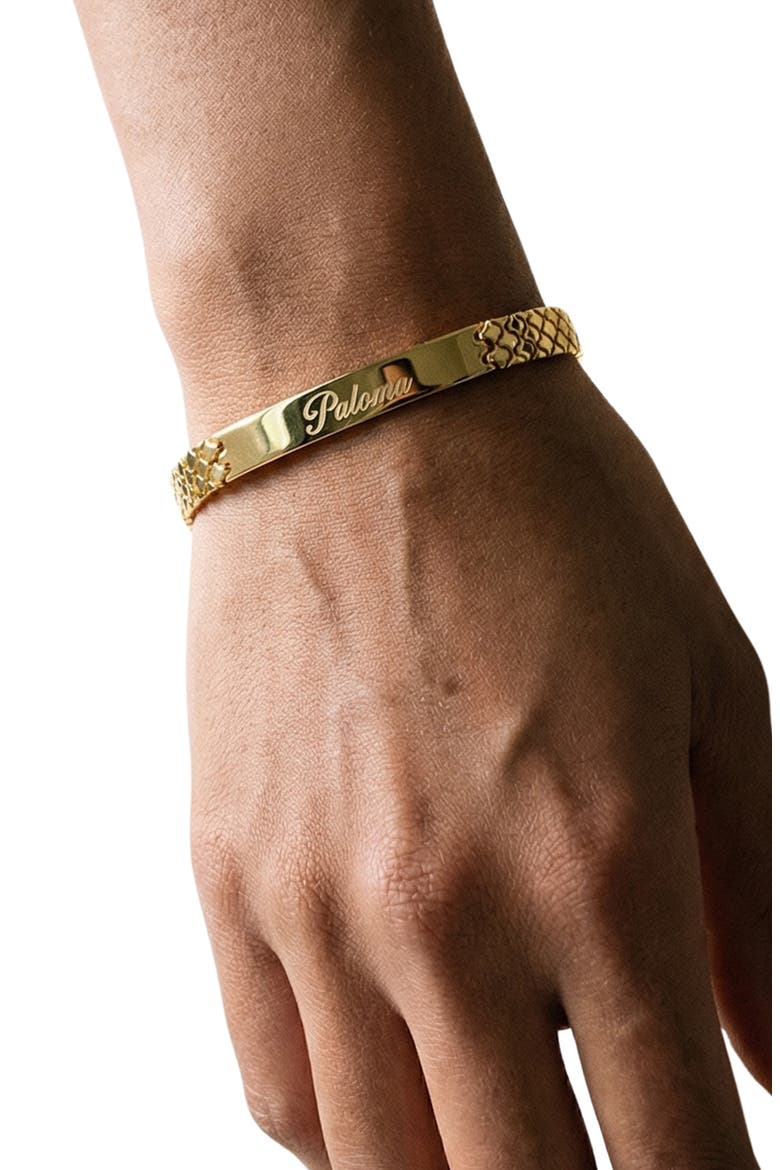 The Engraveable ID Bracelet, Alternate, color, GOLD