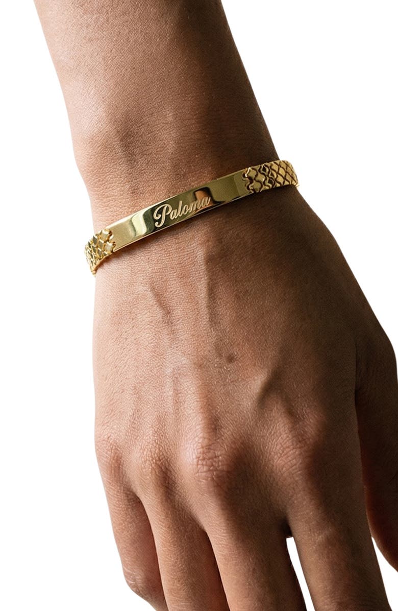 The M Jewelers The Engraveable ID Bracelet, Alternate, color, Gold