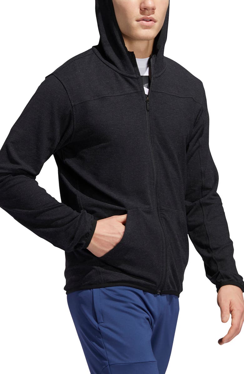 adidas City Studio Fleece Full Zip Hoodie, Main, color,