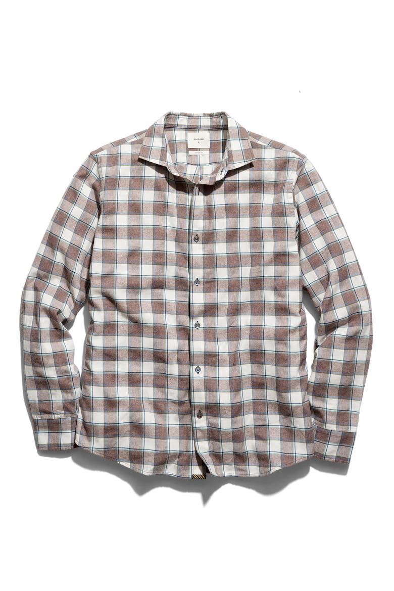 Check Melange Sport Shirt, Main, color, BROWN MULTI