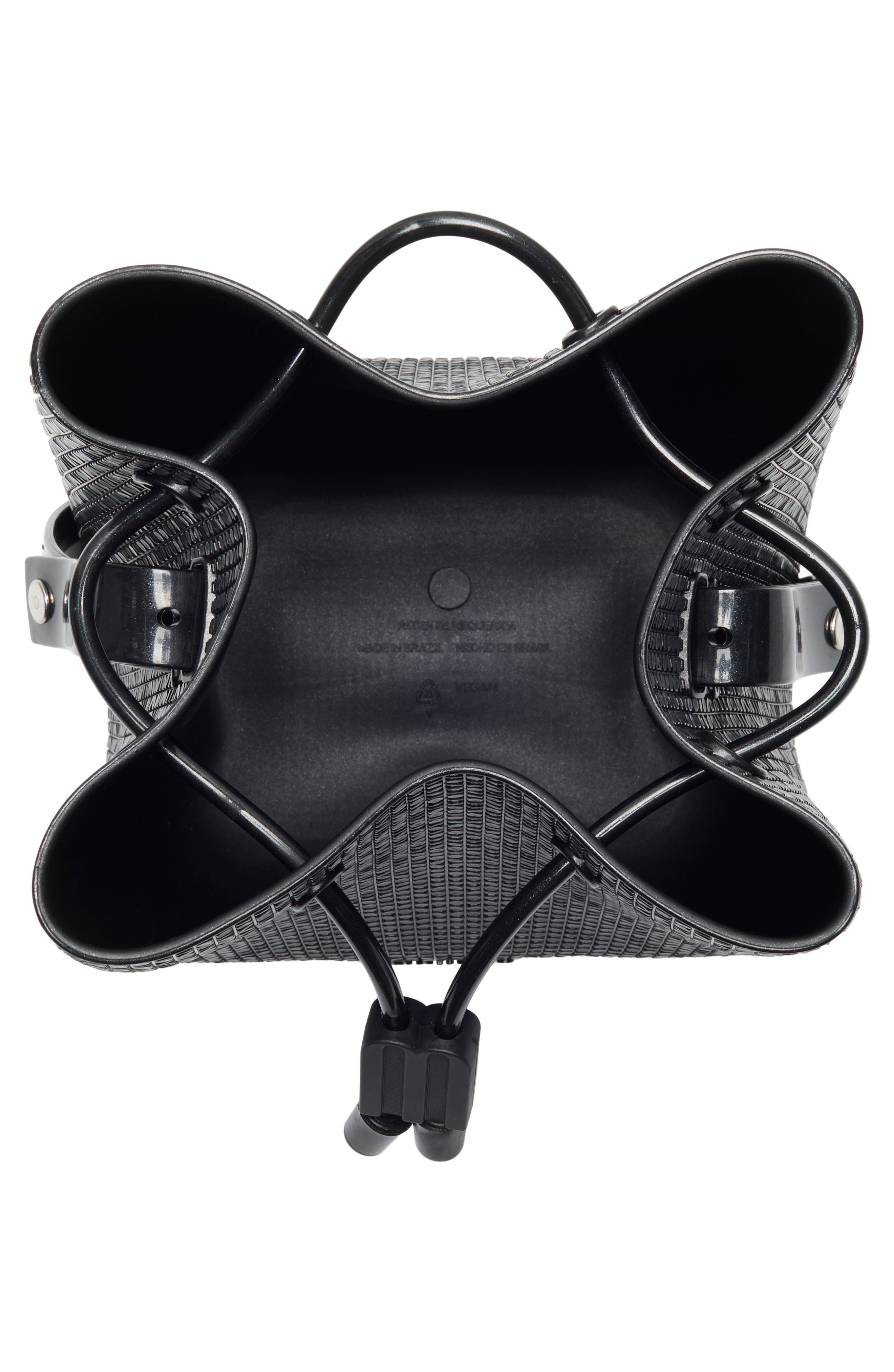 Lux Crossbody Bag, Alternate, color, METALLIC BLACK