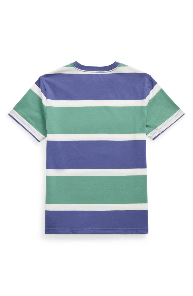 Polo Ralph Lauren Kids' Polo Bear Stripe Cotton Graphic T-Shirt, Alternate, color, 