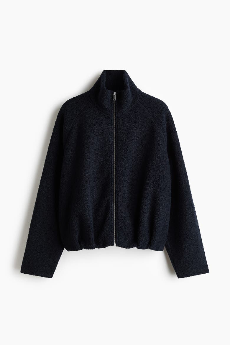 Pile Jacket, Alternate, color, Navy blue
