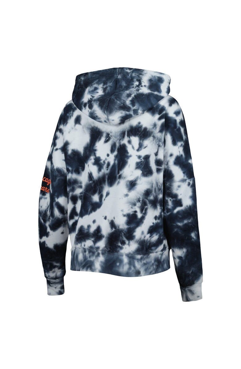 New Era Women's New Era Navy Chicago Bears Cloud Dye Fleece Pullover Hoodie, Alternate, color, Navy